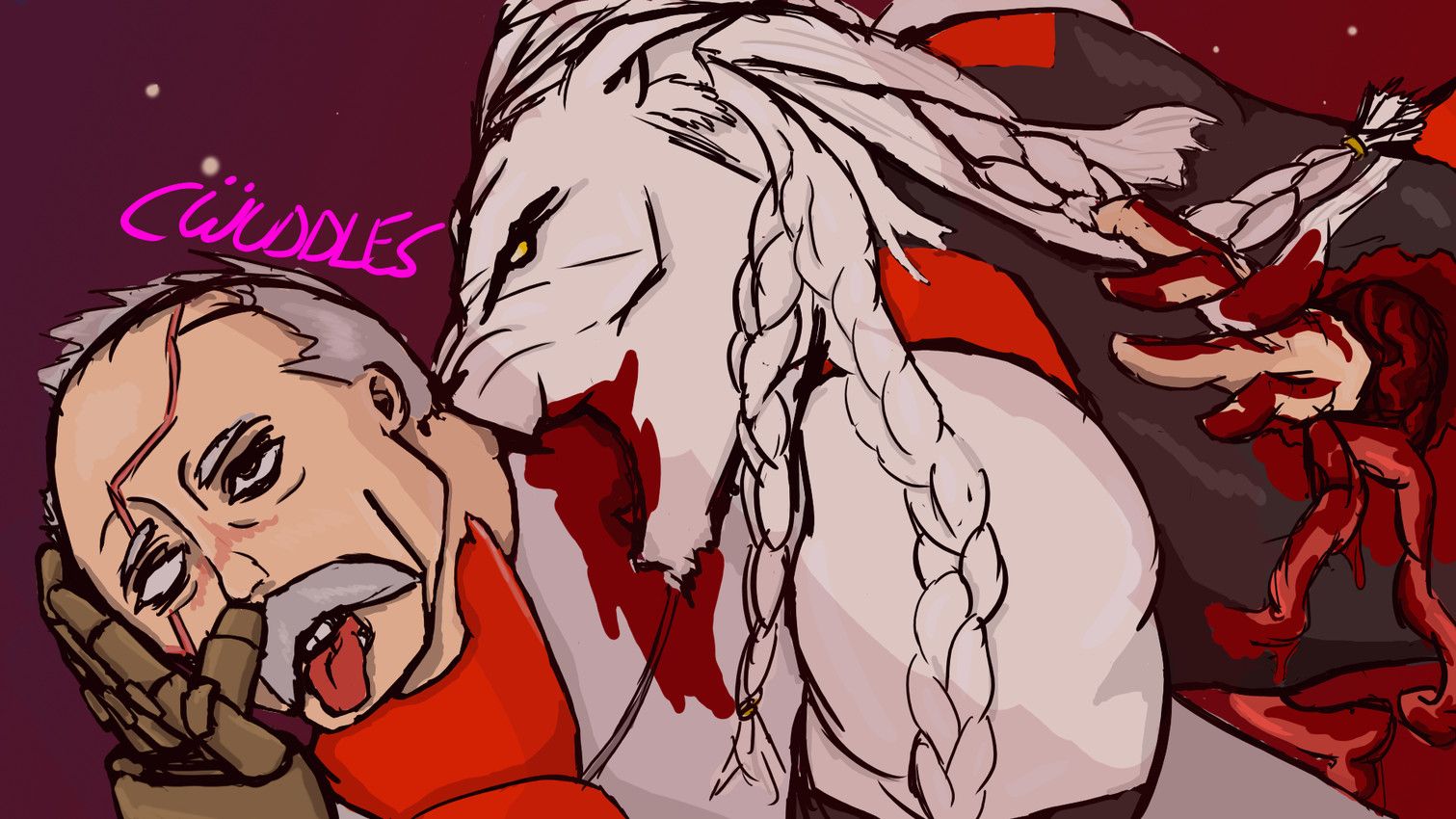 conquest_(invincible), thokk_(invincible), cwuddles, ahegao, anthro