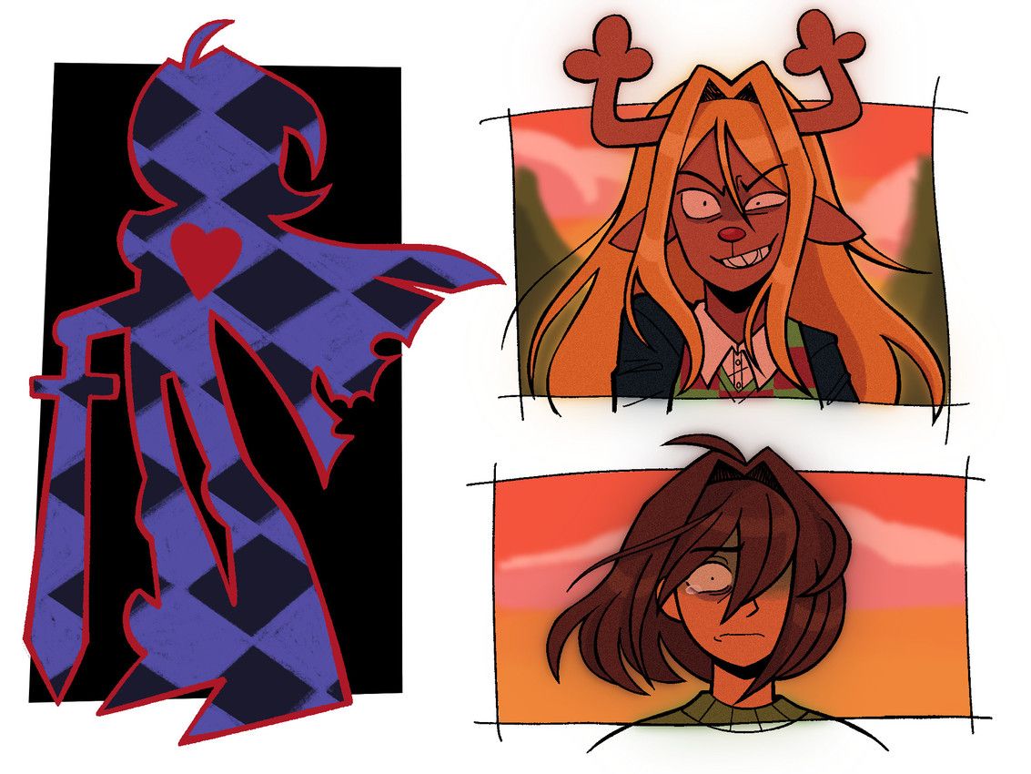 kris_dreemurr, noelle_holiday, deltarune, undertale_(series), remynisce