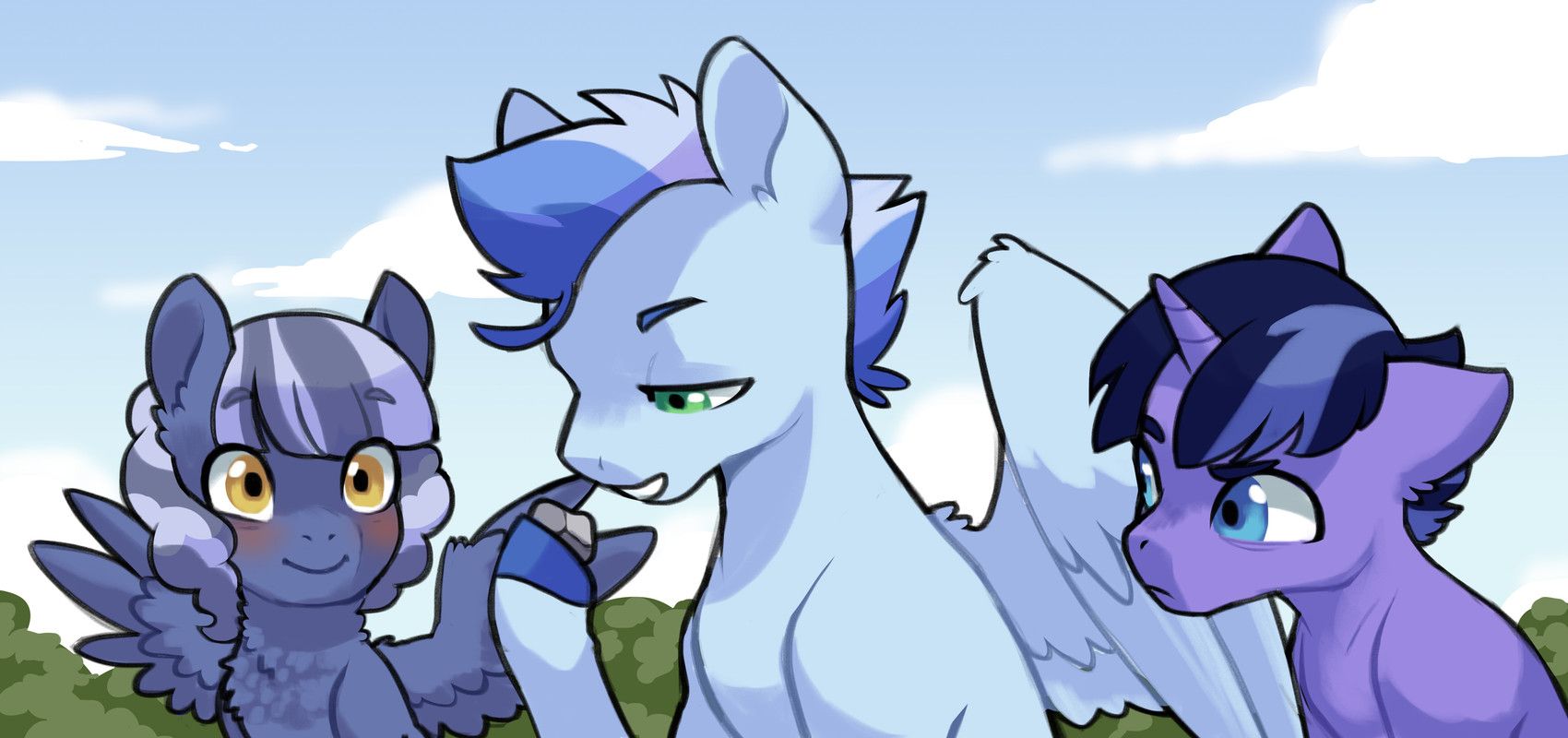 bartholomew_(kianamai), cloudy_skies_(kianamai), fan_character, icy_storm, night_light_jr.