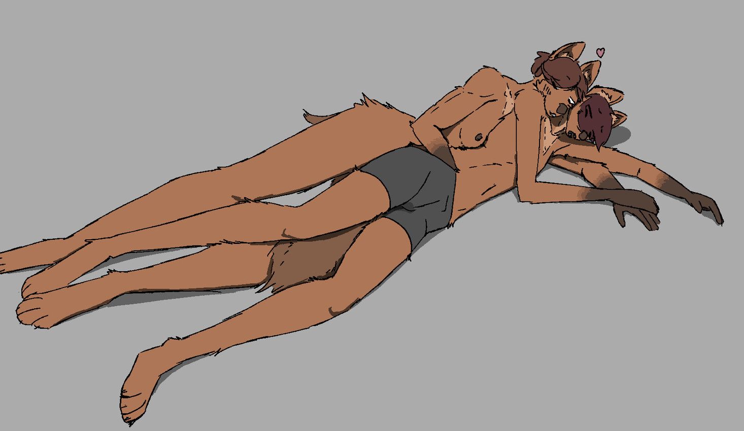 angie_(himynameis), megan_(himynameis), himynameis, anthro, arm_tuft