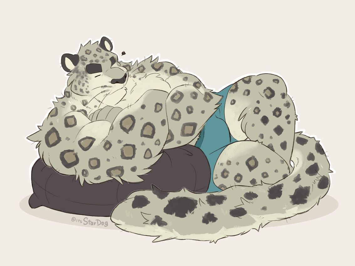 its_stardog, anthro, biceps, black_nose, blue_briefs