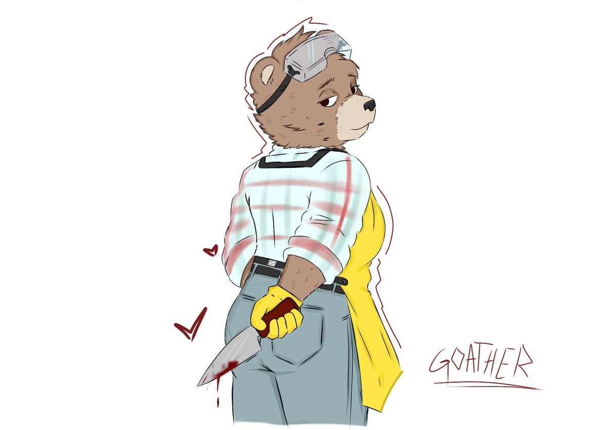 samantha_strong, wyvern450, anthro, bear, blood