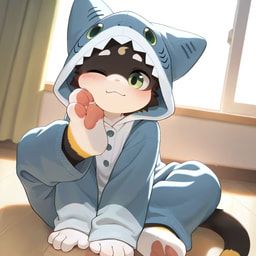 4_fingers, 4_toes, anthro, barefoot, black_body