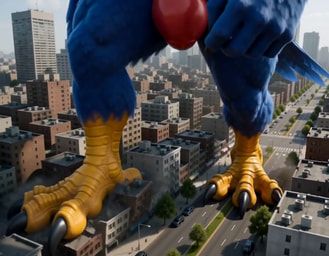 falco_lombardi, anthro, avian_feet, blue_body, blue_feathers