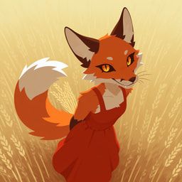alice_the_vixen, amber_eyes, anthro, black_sclera, canid
