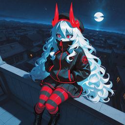 anthro, beret, boots, bottomwear, canid