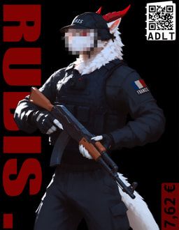rubis_(adragocult), 5_fingers, ak-47, anthro, assault_rifle