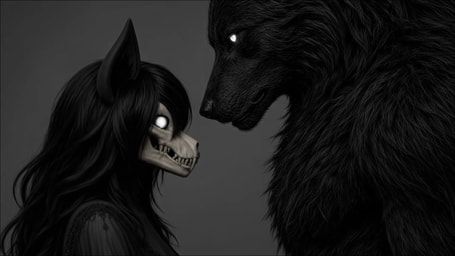 scp-1471-a, ai_voice_acted, anthro, black_body, black_fur