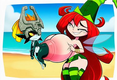 betilla, midna, annoyed, anthro, areola