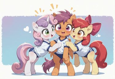 apple_bloom_(mlp), cutie_mark_crusaders_(mlp), scootaloo_(mlp), sweetie_belle_(mlp), abstract_background
