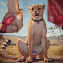 amber_eyes, anal, anal_fluids, anal_knotting, anal_masturbation