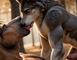 animal_genitalia, animal_penis, anthro, bodily_fluids, body_hair