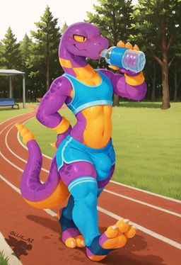 3_toes, 4_fingers, anthro, athletic, athletic_male