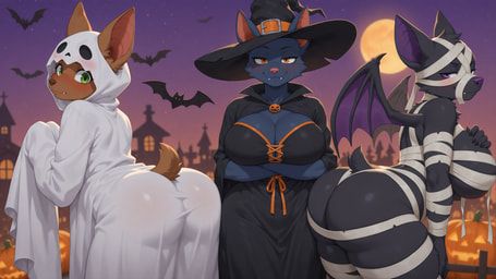 anthro, arm_under_breasts, bandage, bat, bat_wings