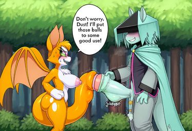 dust_(elysian_tail), fidget_(elysian_tail), anthro, areola, asian_clothing