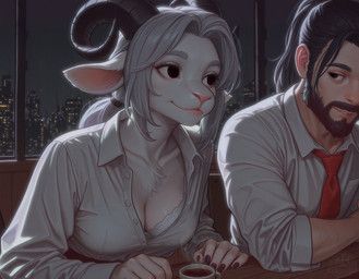 beatrix, 2_horns, 5_fingers, anthro, bangs