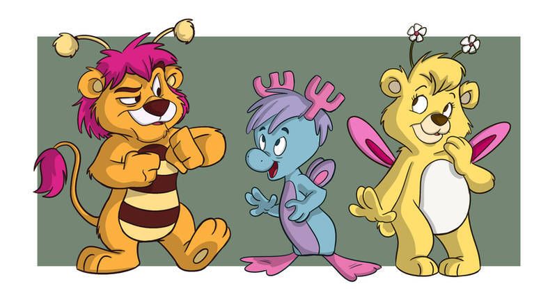 bumblelion_(the_wuzzles), butterbear_(the_wuzzles), moosel_(the_wuzzles), disney, the_wuzzles