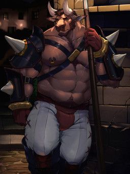 purtropos, 2026, 2_horns, 5_fingers, abdominal_scar