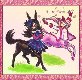 haru_urara_(pretty_derby), rice_shower_(pretty_derby), cygames, european_mythology, greek_mythology