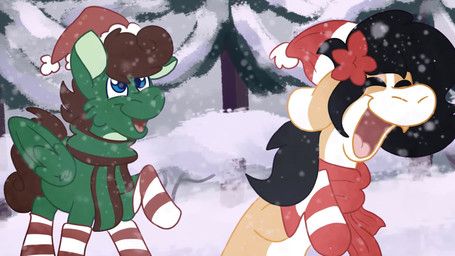 fan_character, liliya_krasnyy, pine_thunderoak, ych_(character), christmas
