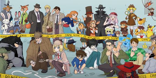 amelia_watson, basil_(disney), batman, blue_(blue's_clues), bobo_t._chimpanzee