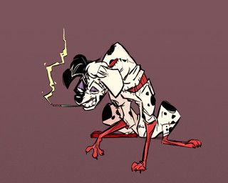 cruella_de_vil, 101_dalmatians, disney, fluttershythekind, alternate_species