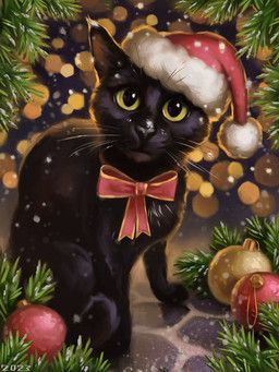 christmas, alexpahomov, abstract_background, ambiguous_gender, black_body