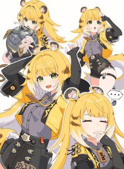 ju_fufu, mihoyo, zenless_zone_zero, hancho, animal_ears