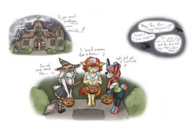 isabelle_(animal_crossing), animal_crossing, halloween, nintendo, meowmere