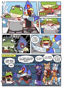 falco_lombardi, fox_mccloud, krystal_(star_fox), marcus_mccloud, slippy_toad