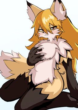 nyaito, anthro, blush, canid, canine