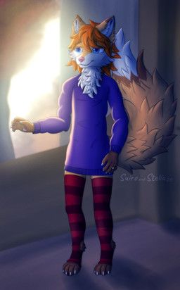 satri_merrywether_(bluerosabrier), stellaamoris, anthro, autumn, blue_clothing