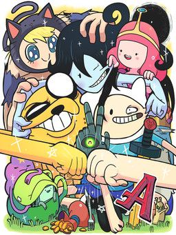 bmo, finn_the_human, ice_king, jake_the_dog, lumpy_space_princess