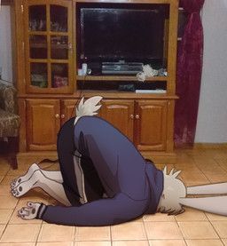 koiyaroid, 3_toes, 4_fingers, anthro, ass_up