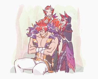 rakan_(lol), sett_(lol), xayah_(lol), league_of_legends, riot_games
