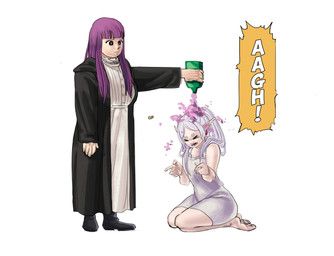 fern_(frieren), frieren, frieren_beyond_journey's_end, comedii, bangs