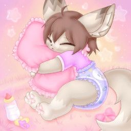 maia, wayletuwu, anthro, bow_(feature)wayletuwu, clean_diaper