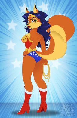 carmelita_fox, wonder_woman, dc_comics, sly_cooper_(series), sony_corporation