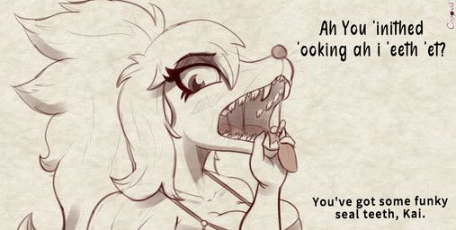 kaimana_(cosmonaut), cosmonaut, anthro, bared_teeth, big_breasts
