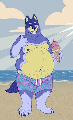 bandit_heeler, bluey_(series), evilpumpkinhead, 2026, anthro