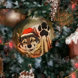 taki_(taki-wolf), christmas, msdeadsoul, ambiguous_feral, ambiguous_gender