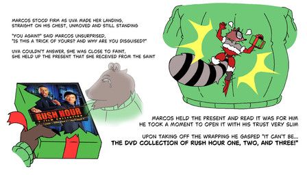 marcos_the_bear, uva_the_raccoon, christmas, rush_hour_(movie), diegutan