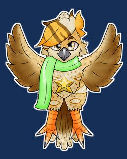 rye_owl_(character), christmas, anthro, avian, avian_feet