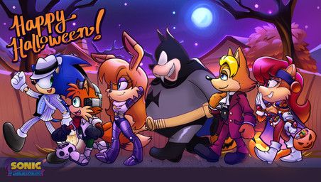 antoine_d'coolette, batman, bunnie_rabbot, fox_mccloud, lina_inverse