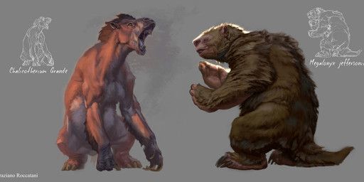 grazianoroccatani, brown_body, brown_fur, chalicotherium, claws