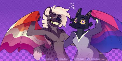 angry_platypus, anthro, biped, bisexual_pride_colors, breasts