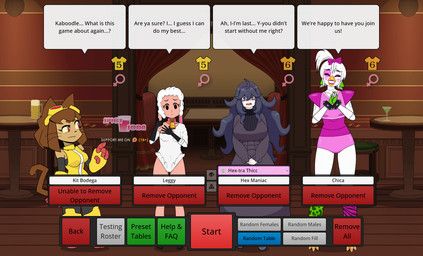 glamrock_chica, hex_maniac, kit_bodega, leggy_lamb, droopy_(series)