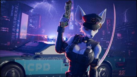 officer_flint_(foresttherotten), blender_cycles_(artwork), cd_projekt_red, cyberpunk_2077, neumond_art