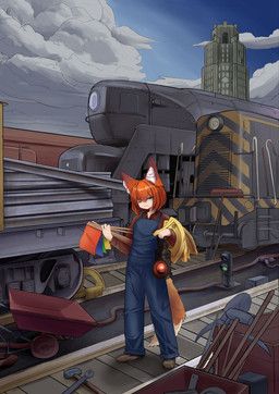 annoyed, anthro, blue_clothing, blue_overalls, broom