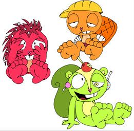 flaky_(htf), handy_(htf), nutty_(htf), happy_tree_friends, barvey
